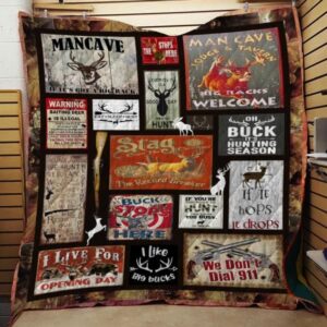 Hunting Quilt Blanket Ver 48  Quilt
